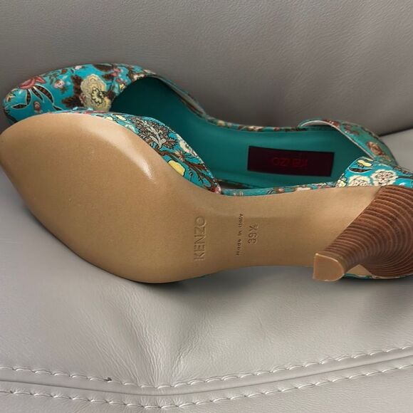 Kenzo Blue Heels with knit bows Y2K - Picture 5 of 5